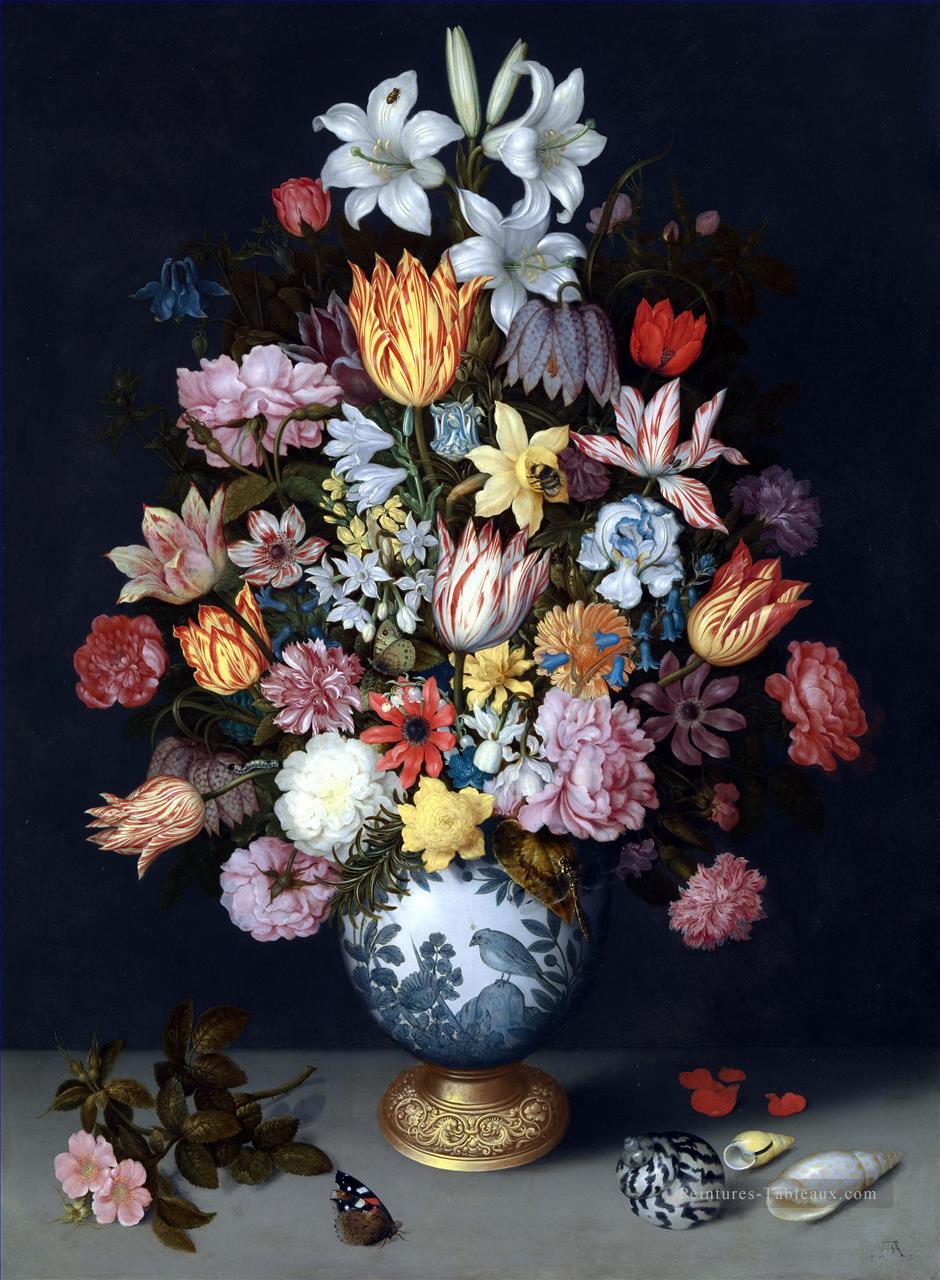 Nature morte Vase et Fleur Ambrosius Bosschaert Peintures à l'huile